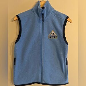 Vintage Y2K Mickey & Co Mickey Gear Blue Fleece Zip Vest Small Disney Outerwear